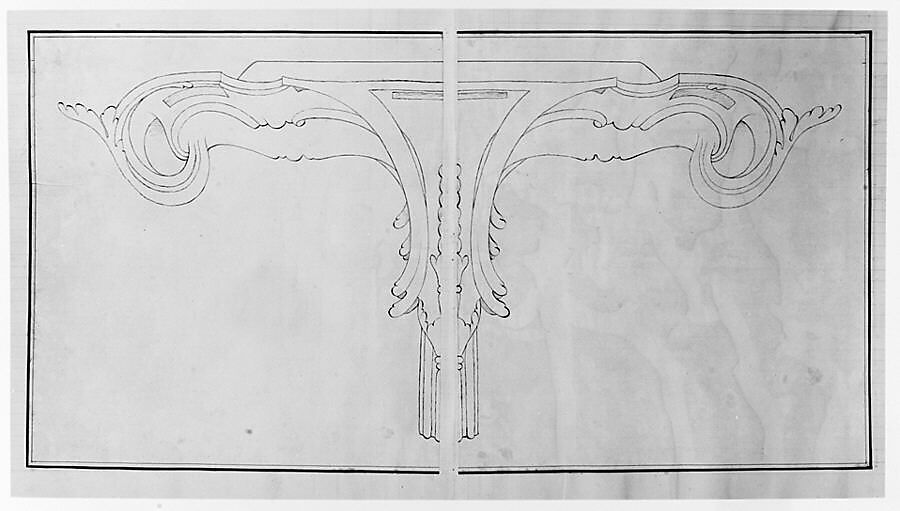Design for a Tea Pot Removed from the Factory Record Book, Haviland &amp; Co. (American and French, 1864–1931), Pen and ink and graphite