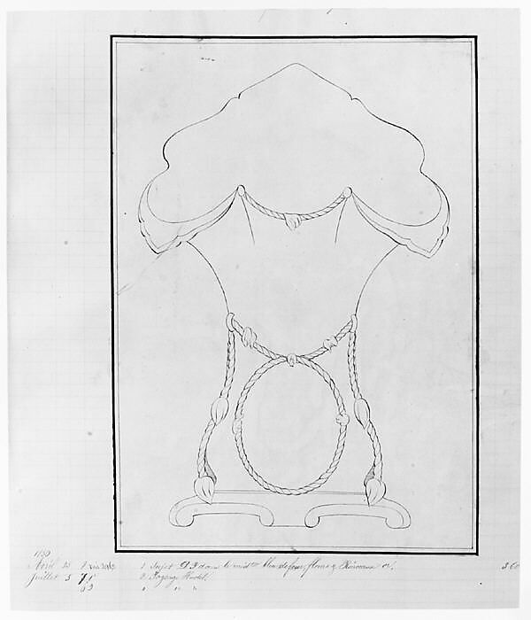 Design for a Tea Pot Removed from the Factory Record Book, Haviland &amp; Co. (American and French, 1864–1931), Pen and ink and graphite
