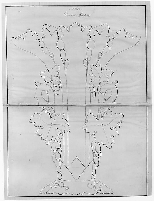 Design for a Tea Pot Removed from the Factory Record Book, Haviland &amp; Co. (American and French, 1864–1931), Pen and ink and graphite