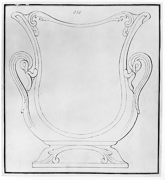 Design for a Tea Pot Removed from the Factory Record Book, Haviland &amp; Co. (American and French, 1864–1931), Pen and ink and graphite