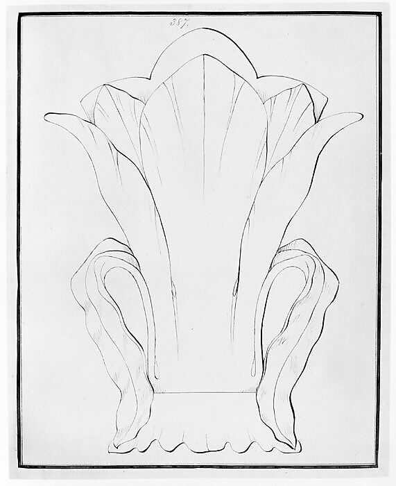 Design for a Tea Pot Removed from the Factory Record Book, Haviland &amp; Co. (American and French, 1864–1931), Pen and ink and graphite