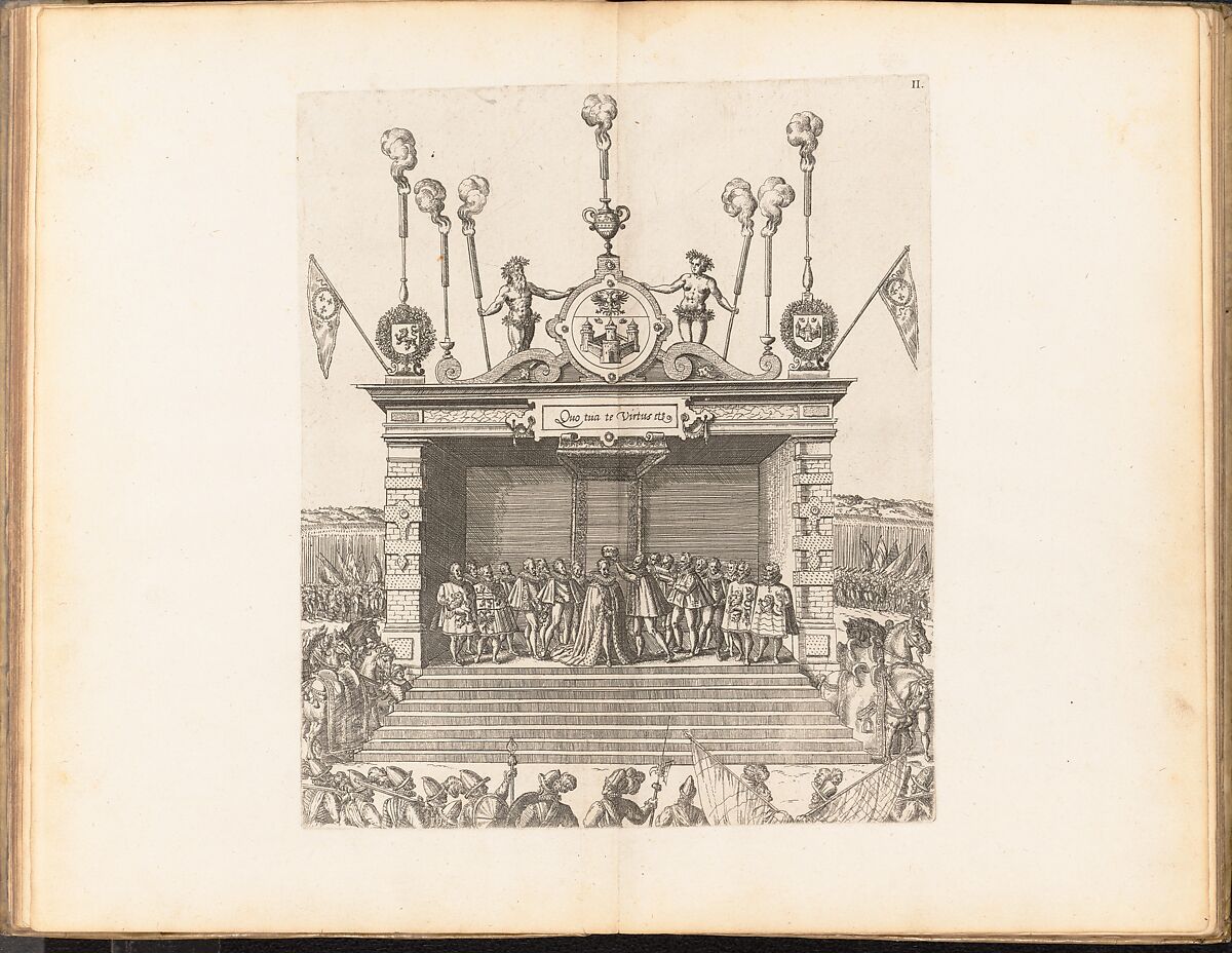 La Joyeuse & magnifique Entrée de Monseigneur François, Fils de France, et Frere Unique du Roy,..., Duc de Brabant, ... en sa tres-renommé ville d' Anvers, Attributed to Abraham de Bruyn (Flemish, Antwerp 1540–1587 Cologne (?)), Engravings and etchings