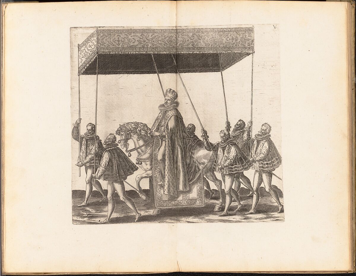 La Joyeuse & magnifique Entrée de Monseigneur François, Fils de France, et Frere Unique du Roy,..., Duc de Brabant, ... en sa tres-renommé ville d' Anvers, Attributed to Abraham de Bruyn (Flemish, Antwerp 1540–1587 Cologne (?)), Engravings and etchings