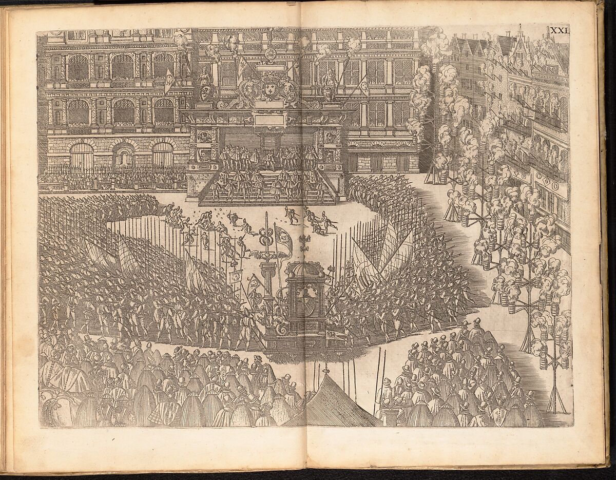 La Joyeuse & magnifique Entrée de Monseigneur François, Fils de France, et Frere Unique du Roy,..., Duc de Brabant, ... en sa tres-renommé ville d' Anvers, Attributed to Abraham de Bruyn (Flemish, Antwerp 1540–1587 Cologne (?)), Engravings and etchings