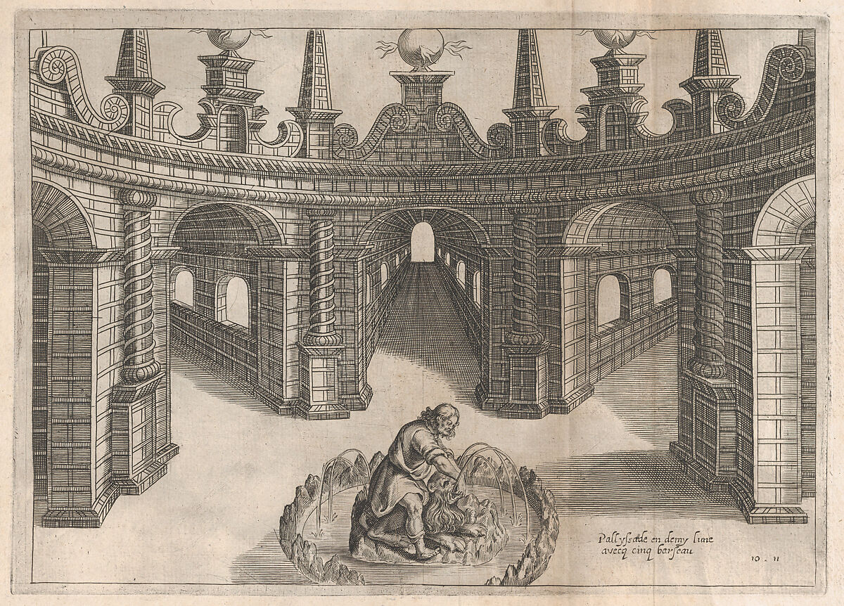 [Vraye Representations Des Portals, Palissades et Pavillions...], Isaac Leschevin (French, active Germany and the Netherlands, ca. 1630–50), Etching