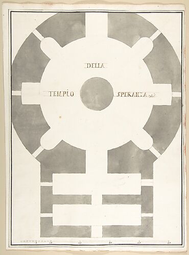 Plan of the Tempio della Speranza