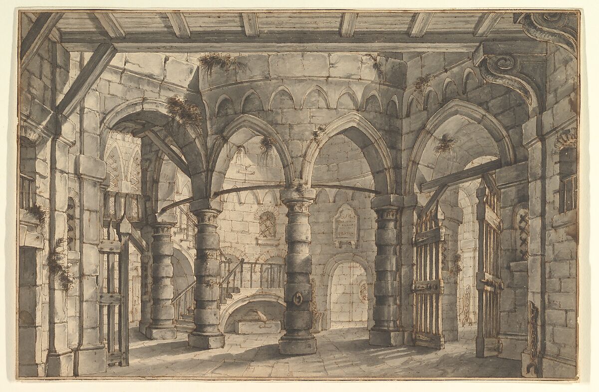 Design for a Stage Set, Giovanni Maria Quaglio I (also known as Giulio Quaglio III) (Italian, Laino ca. 1700–1765 Vienna) 