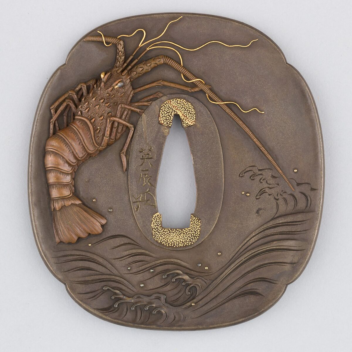 Sword Guard (Tsuba), Copper-silver alloy (shibuichi), copper, gold, copper-gold alloy (shakudō), silver, Japanese 