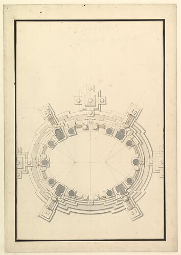 Ground Plan for a Catafalque for a Prince of Lorraine