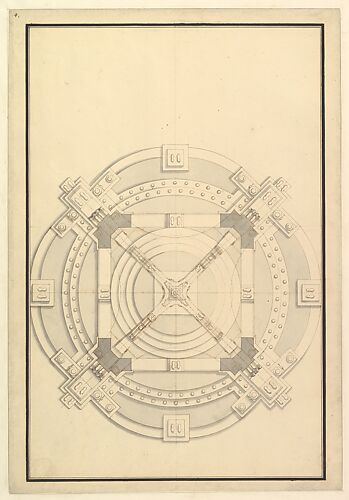Ground Plan for a Catafalque for an electress of Bavaria