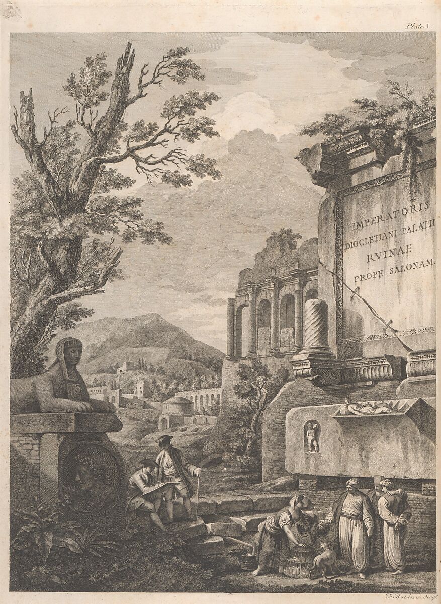 Ruins of the Palace of the Emperor Diocletian at Spalatro in Dalamatia, Robert Adam (British, Kirkcaldy, Scotland 1728–1792 London), Illustrations: etching and engraving 