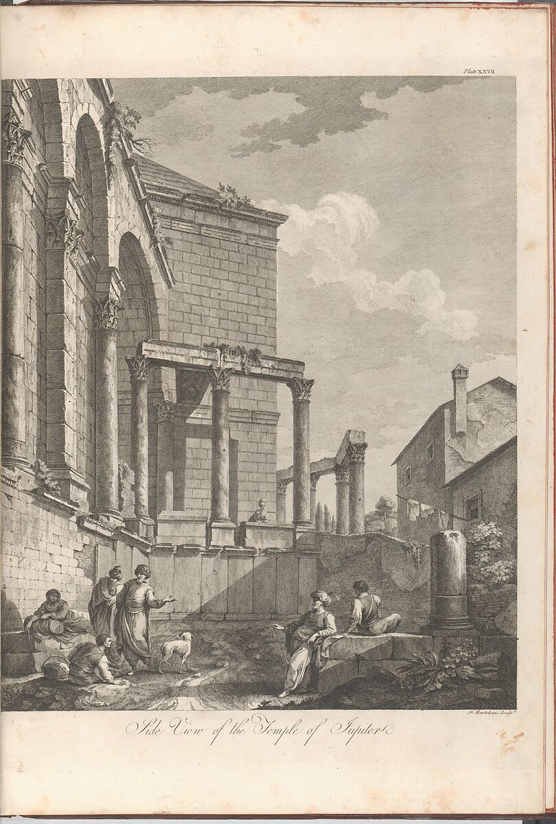 Ruins of the Palace of the Emperor Diocletian at Spalatro in Dalamatia, Robert Adam (British, Kirkcaldy, Scotland 1728–1792 London), Illustrations: etching and engraving