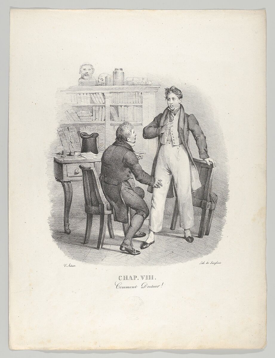 Un an de la vie d'un jeune homme: Histoire véritable en 17 Chapitres, Ecrits par lui-même et Lithographiés par Victor Adam (A Year in the Life of a Young Man: A True Story in 17 Chapters, Written by Himself and Lithographed by Victor Adam), Victor Adam (French, 1801–1866), Lithographs
