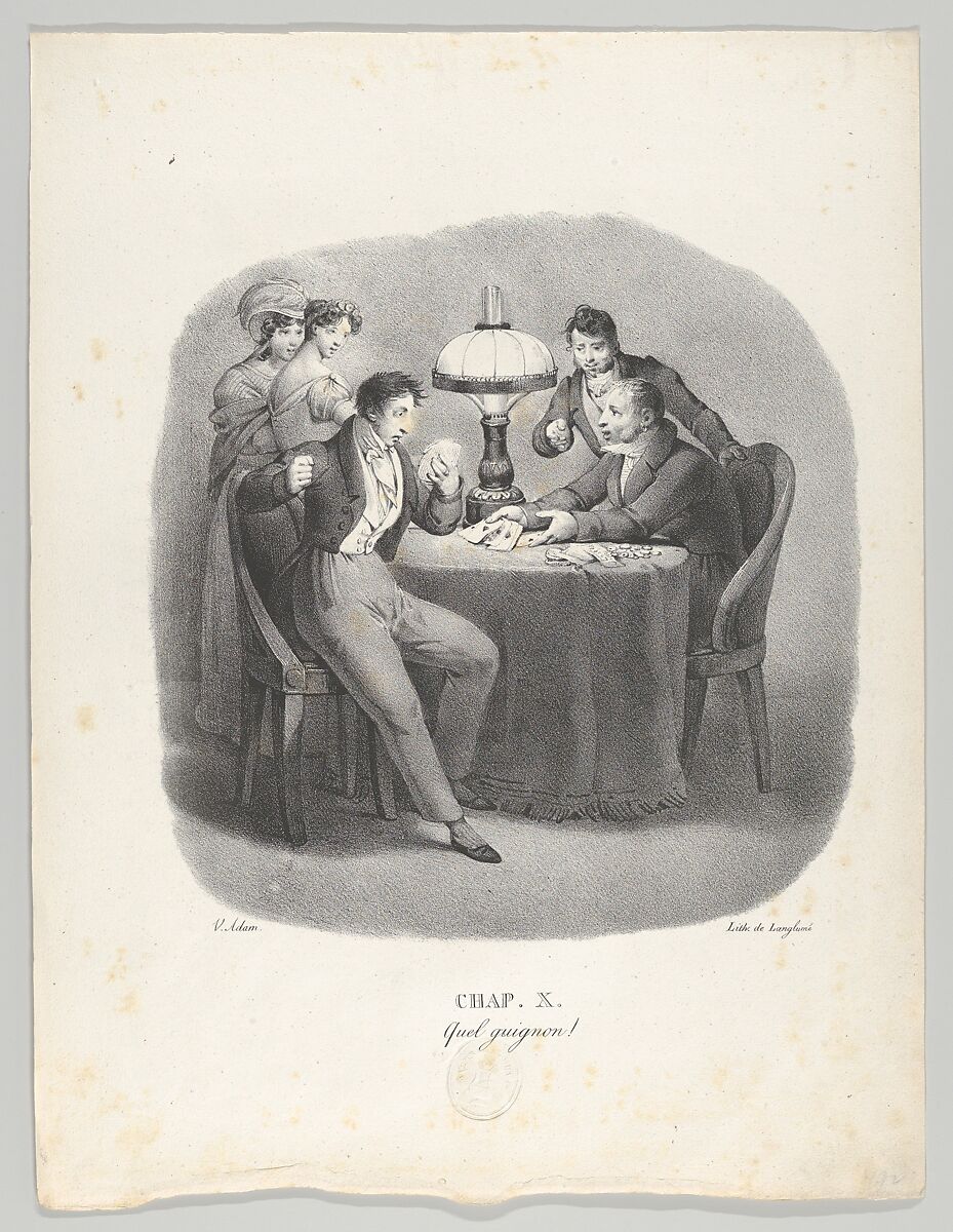 Un an de la vie d'un jeune homme: Histoire véritable en 17 Chapitres, Ecrits par lui-même et Lithographiés par Victor Adam (A Year in the Life of a Young Man: A True Story in 17 Chapters, Written by Himself and Lithographed by Victor Adam), Victor Adam (French, 1801–1866), Lithographs