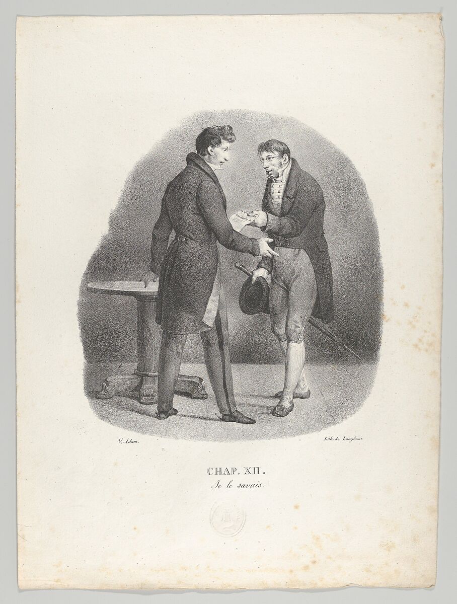 Un an de la vie d'un jeune homme: Histoire véritable en 17 Chapitres, Ecrits par lui-même et Lithographiés par Victor Adam (A Year in the Life of a Young Man: A True Story in 17 Chapters, Written by Himself and Lithographed by Victor Adam), Victor Adam (French, 1801–1866), Lithographs