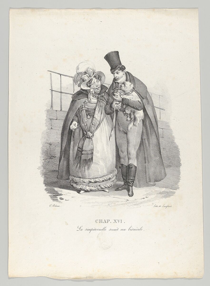 Un an de la vie d'un jeune homme: Histoire véritable en 17 Chapitres, Ecrits par lui-même et Lithographiés par Victor Adam (A Year in the Life of a Young Man: A True Story in 17 Chapters, Written by Himself and Lithographed by Victor Adam), Victor Adam (French, 1801–1866), Lithographs