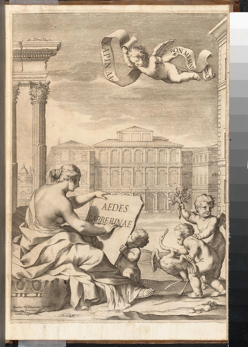 Aedes Barberinae, Girolamo Teti  Italian, Printed book with engraved illustrations.