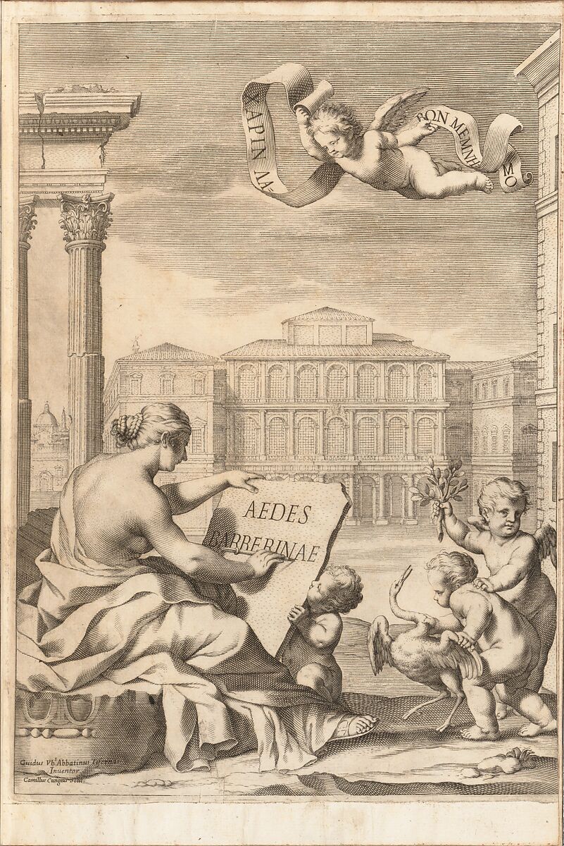Aedes Barberinae, Written by Girolamo Teti, Printed book with engraved illustrations.
