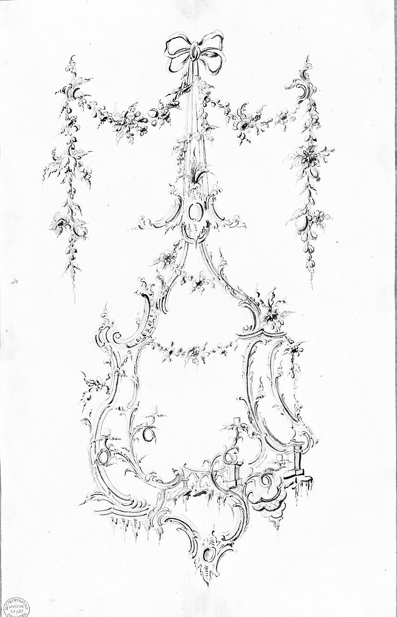 Chippendale Drawings, Vol. I, Thomas Chippendale (British, baptised Otley, West Yorkshire 1718–1779 London), Pen and black ink, brush and gray wash