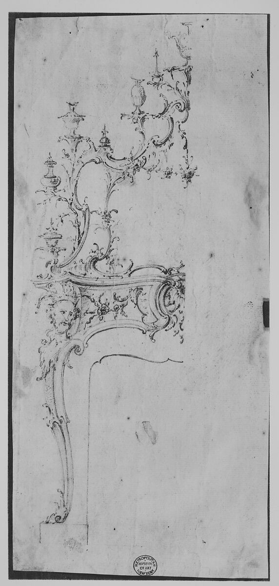 Chippendale Drawings, Vol. I, Thomas Chippendale (British, baptised Otley, West Yorkshire 1718–1779 London), Pen and black ink, brush and gray wash