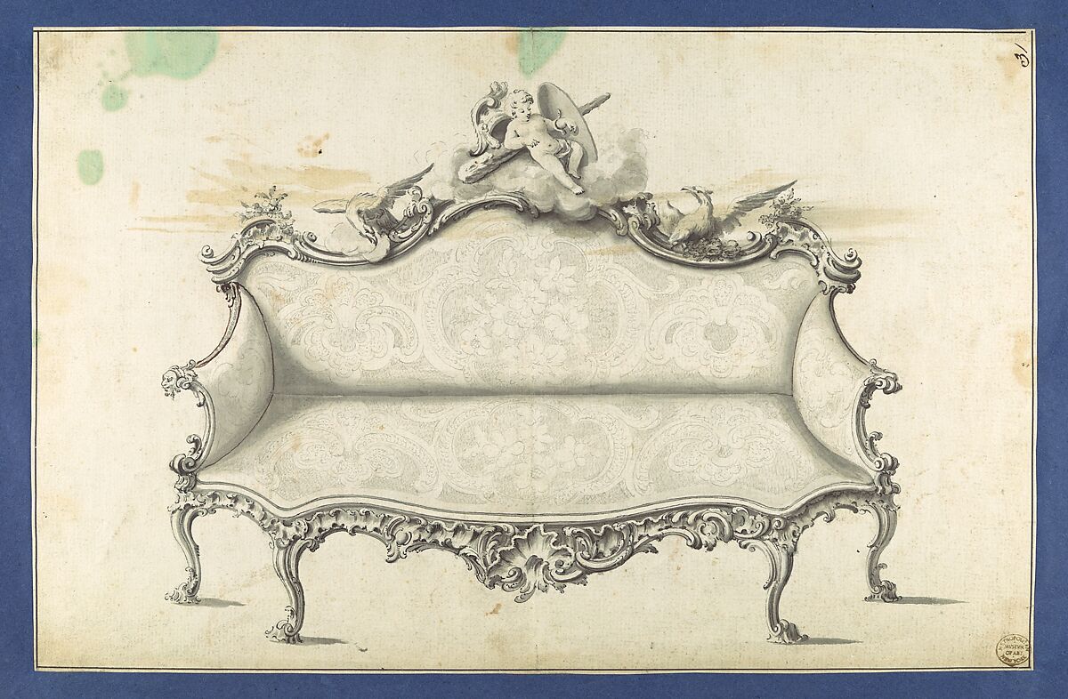 Chippendale Drawings, Vol. I, Thomas Chippendale (British, baptised Otley, West Yorkshire 1718–1779 London), Pen and black ink, brush and gray wash