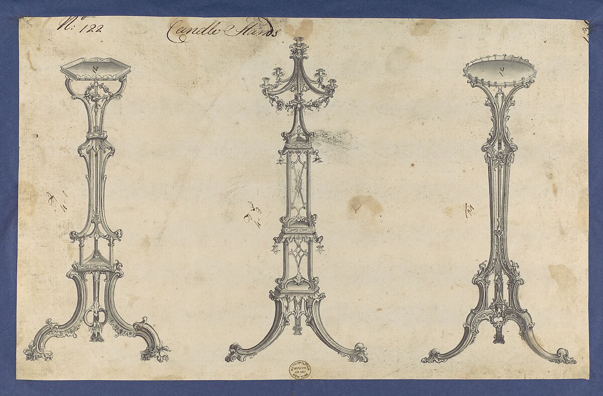 Chippendale Drawings, Vol. I, Thomas Chippendale (British, baptised Otley, West Yorkshire 1718–1779 London), Pen and black ink, brush and gray wash