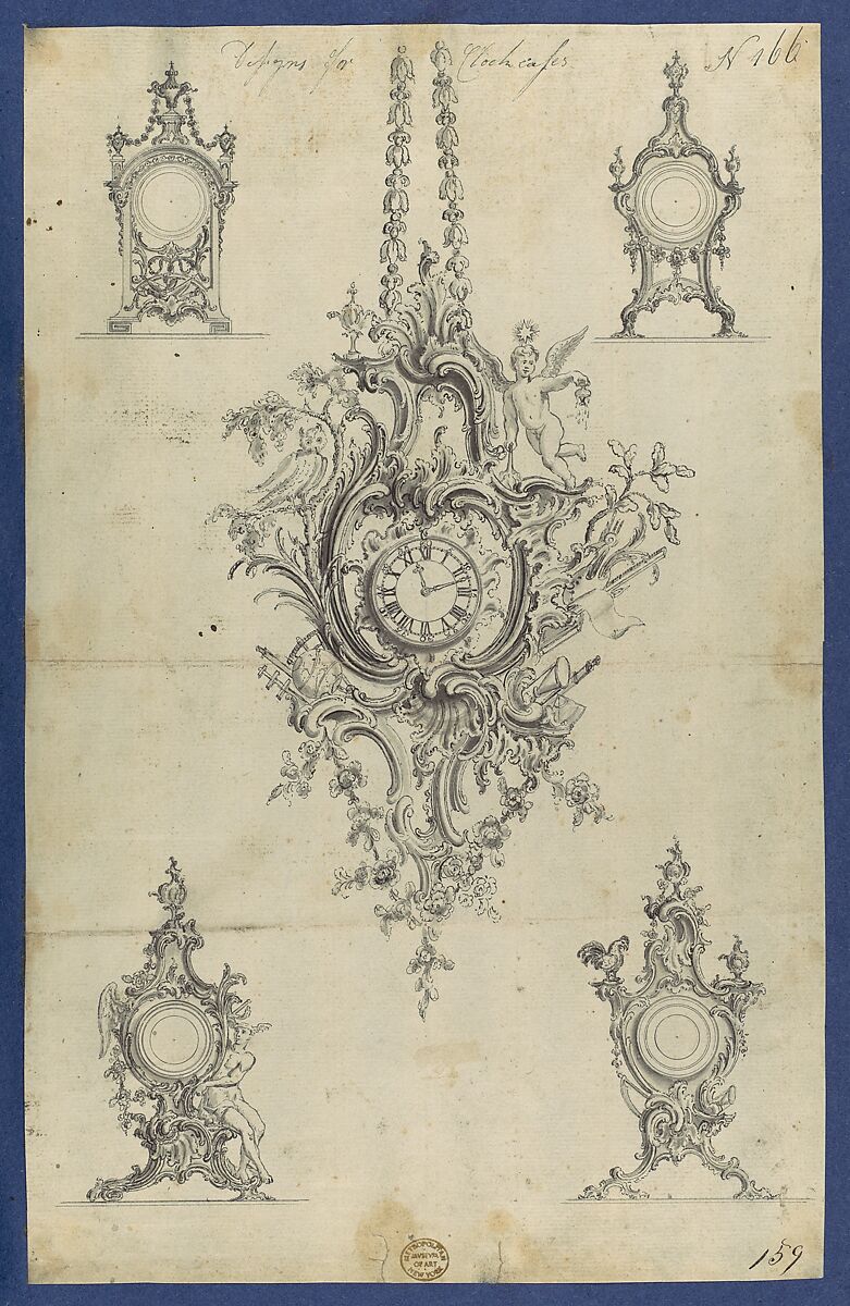 Chippendale Drawings, Vol. I, Thomas Chippendale (British, baptised Otley, West Yorkshire 1718–1779 London), Pen and black ink, brush and gray wash