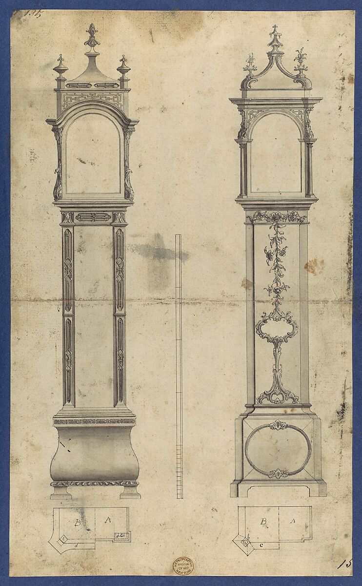Chippendale Drawings, Vol. I, Thomas Chippendale (British, baptised Otley, West Yorkshire 1718–1779 London), Pen and black ink, brush and gray wash