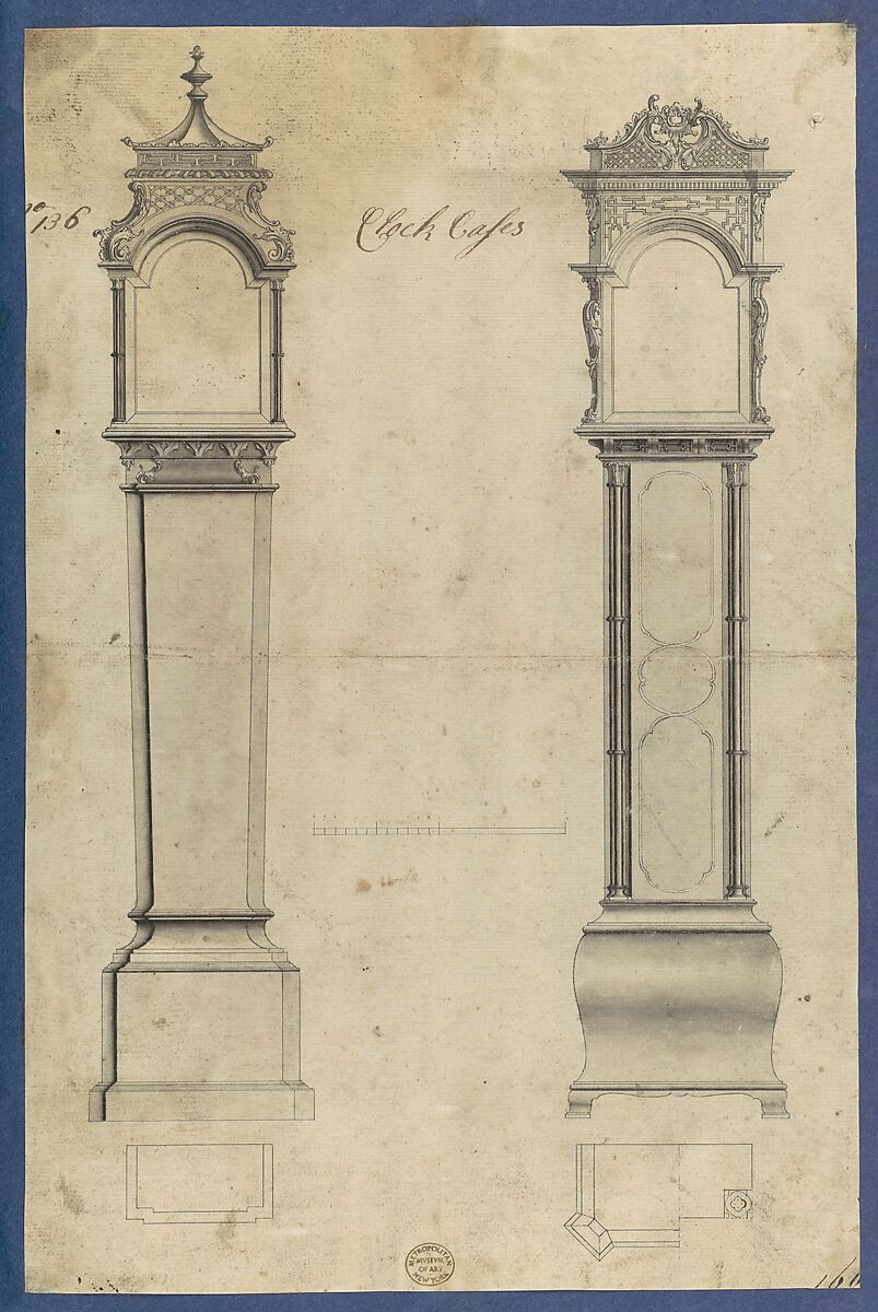 Chippendale Drawings, Vol. I, Thomas Chippendale (British, baptised Otley, West Yorkshire 1718–1779 London), Pen and black ink, brush and gray wash