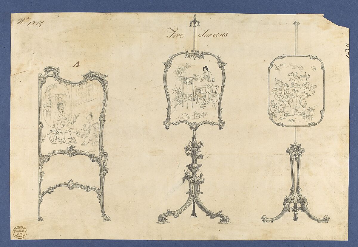 Chippendale Drawings, Vol. I, Thomas Chippendale (British, baptised Otley, West Yorkshire 1718–1779 London), Pen and black ink, brush and gray wash