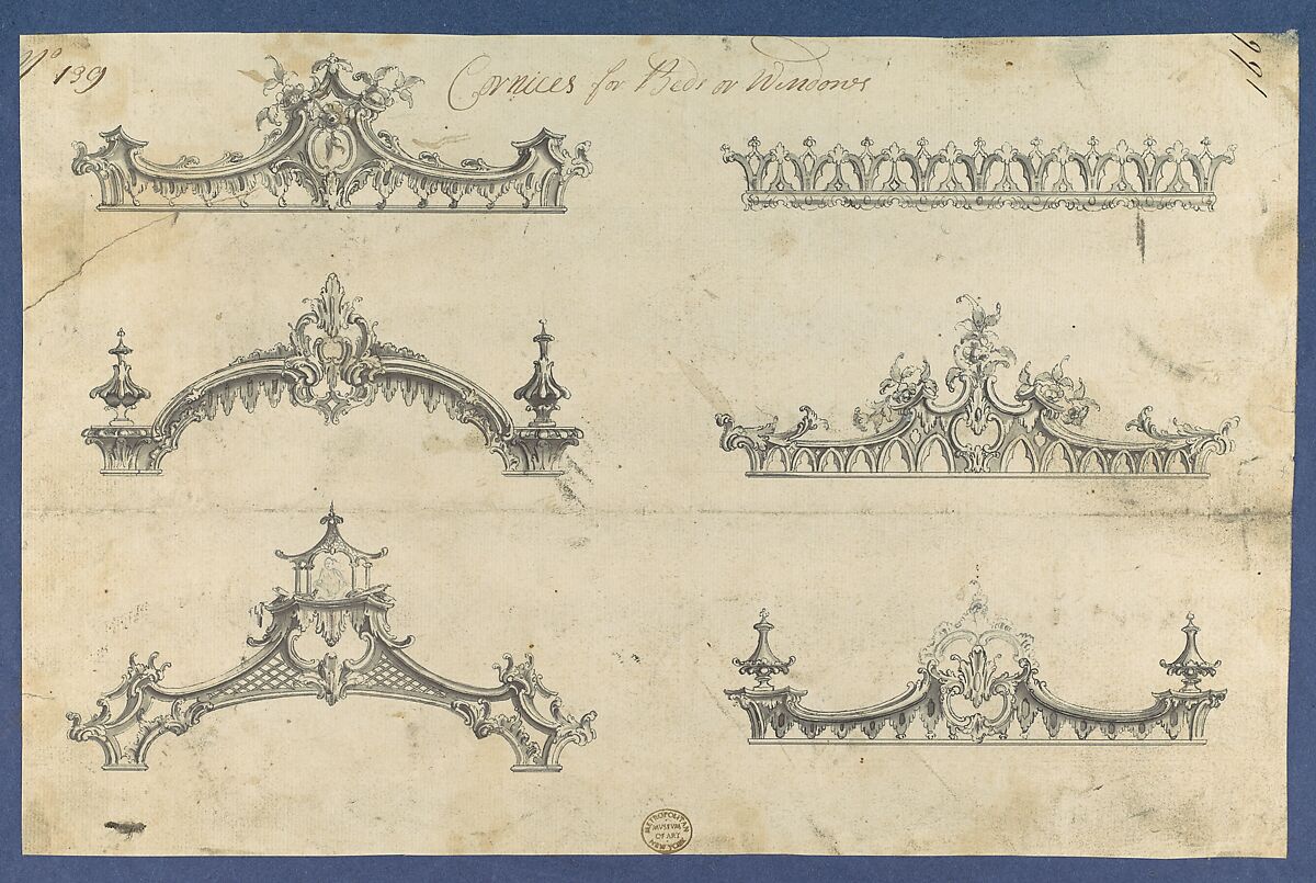 Chippendale Drawings, Vol. I, Thomas Chippendale (British, baptised Otley, West Yorkshire 1718–1779 London), Pen and black ink, brush and gray wash