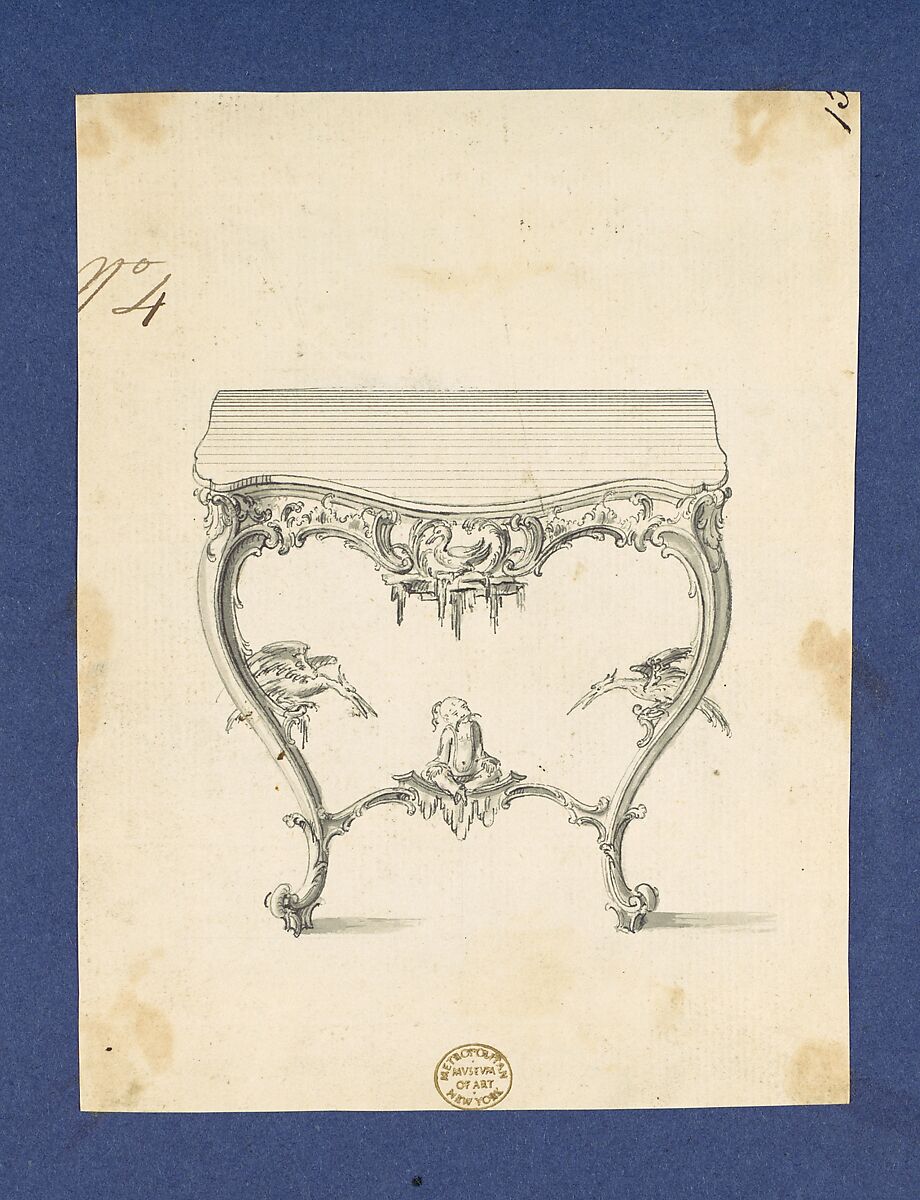Chippendale Drawings, Vol. I, Thomas Chippendale (British, baptised Otley, West Yorkshire 1718–1779 London), Pen and black ink, brush and gray wash