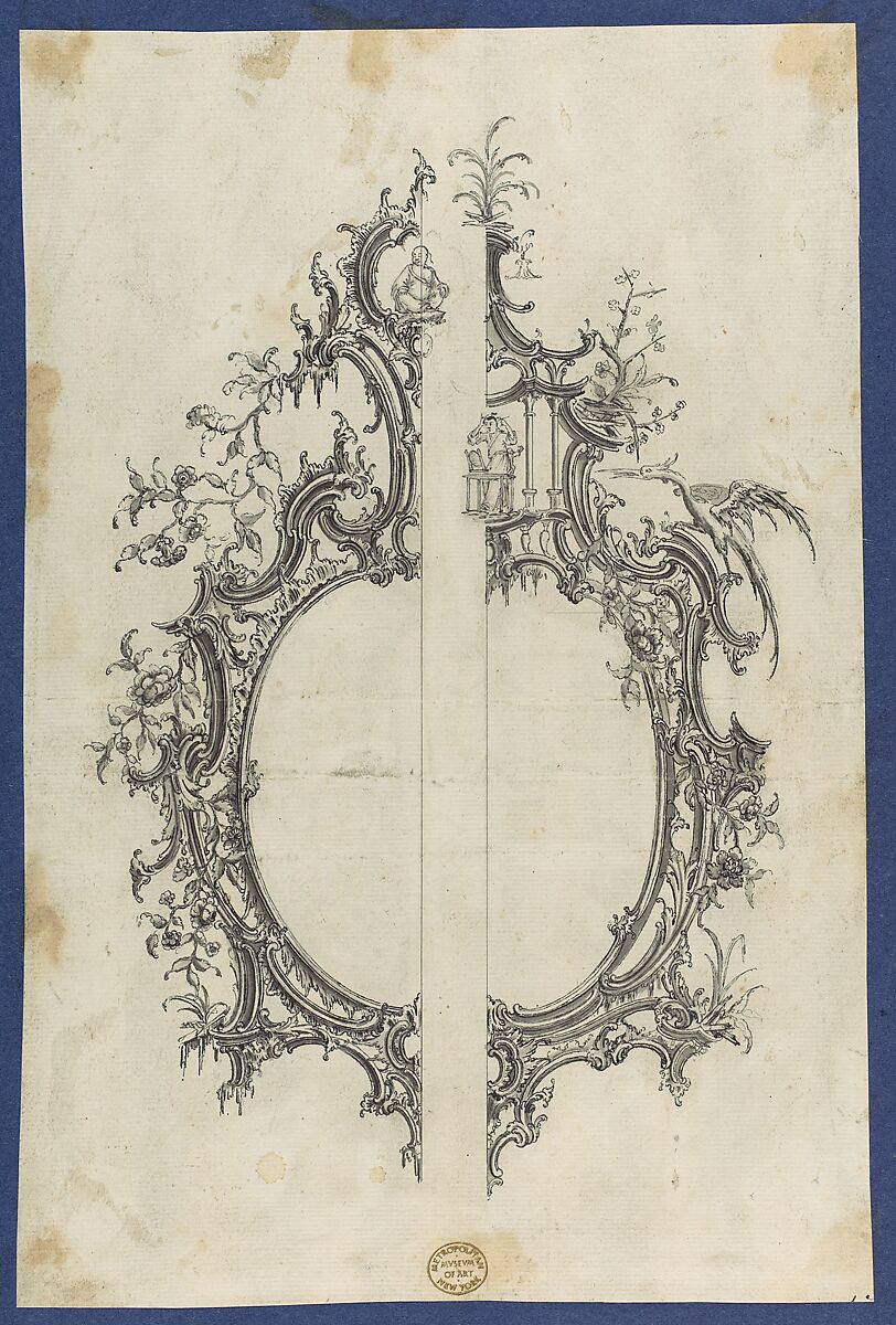 Chippendale Drawings, Vol. I, Thomas Chippendale (British, baptised Otley, West Yorkshire 1718–1779 London), Pen and black ink, brush and gray wash