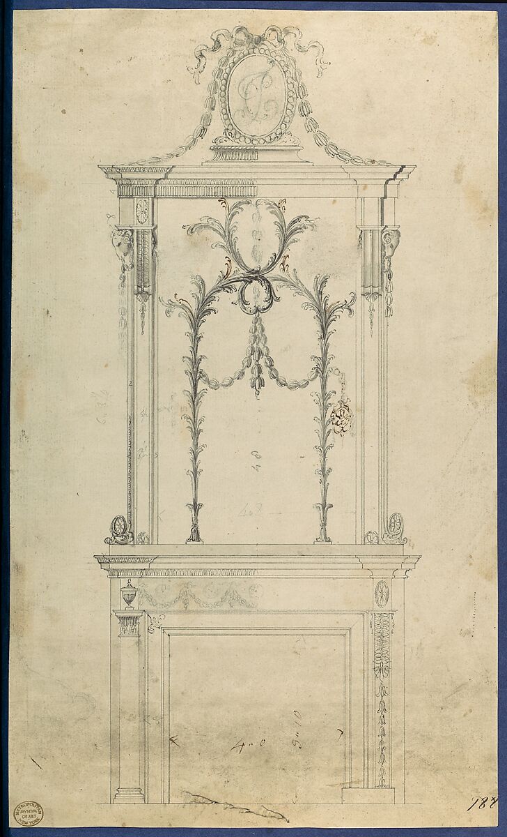 Chippendale Drawings, Vol. I, Thomas Chippendale (British, baptised Otley, West Yorkshire 1718–1779 London), Pen and black ink, brush and gray wash