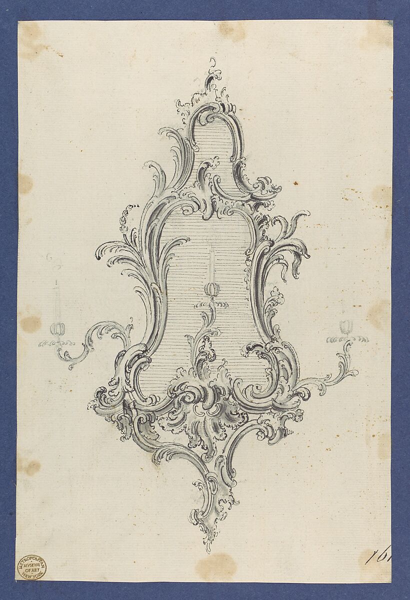 Chippendale Drawings, Vol. I, Thomas Chippendale (British, baptised Otley, West Yorkshire 1718–1779 London), Pen and black ink, brush and gray wash