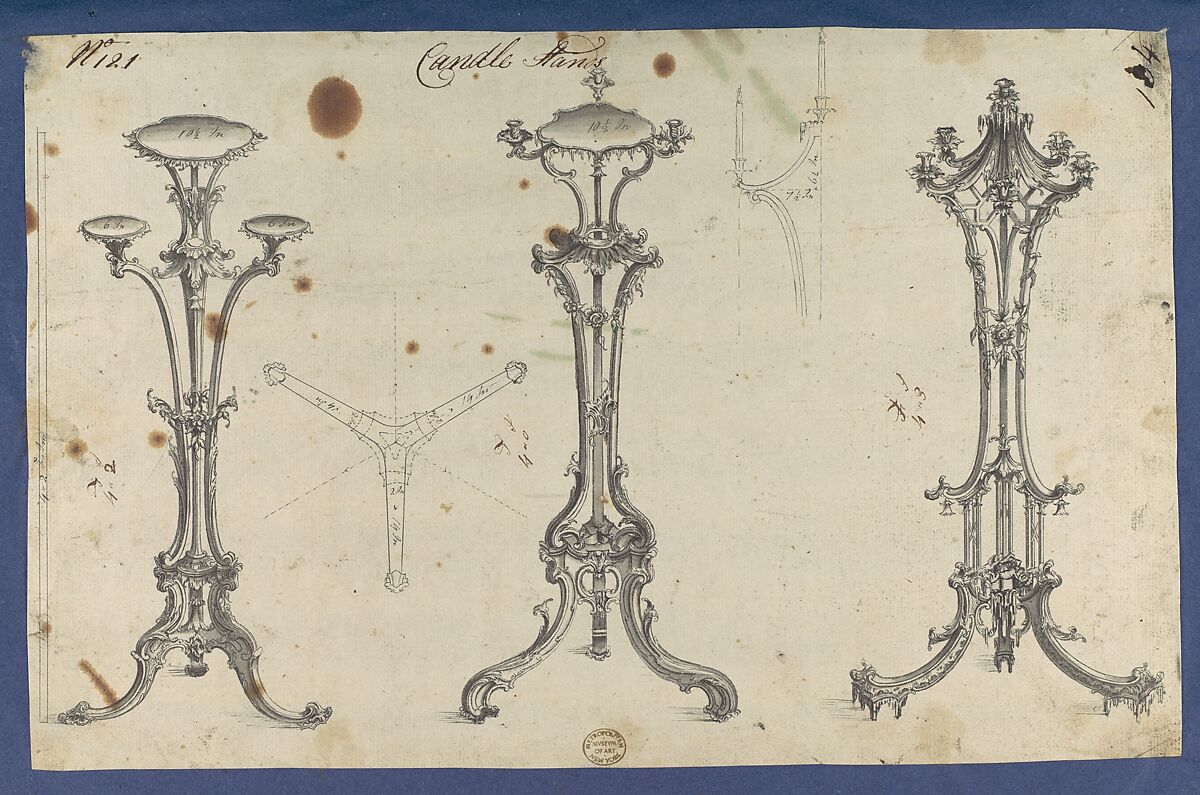 Chippendale Drawings, Vol. I, Thomas Chippendale (British, baptised Otley, West Yorkshire 1718–1779 London), Pen and black ink, brush and gray wash