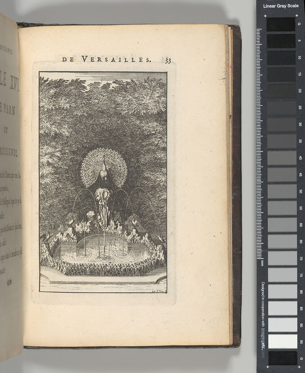 Labyrinte de Versailles, Written by Isaac de Benserade, Etching