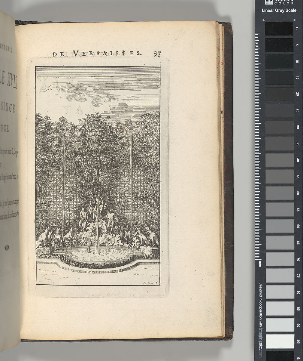 Labyrinte de Versailles, Written by Isaac de Benserade, Etching