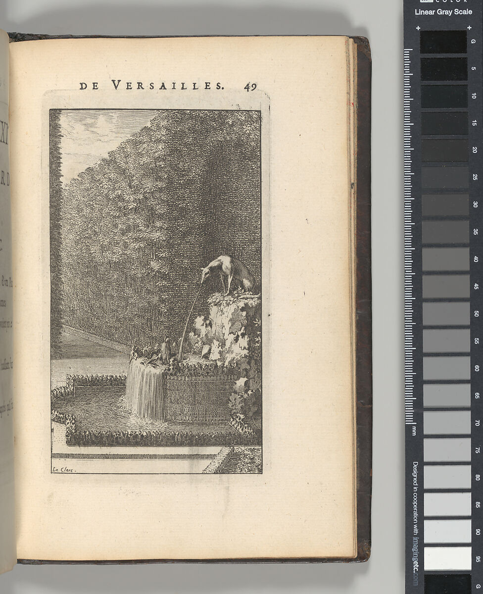 Labyrinte de Versailles, Written by Isaac de Benserade, Etching