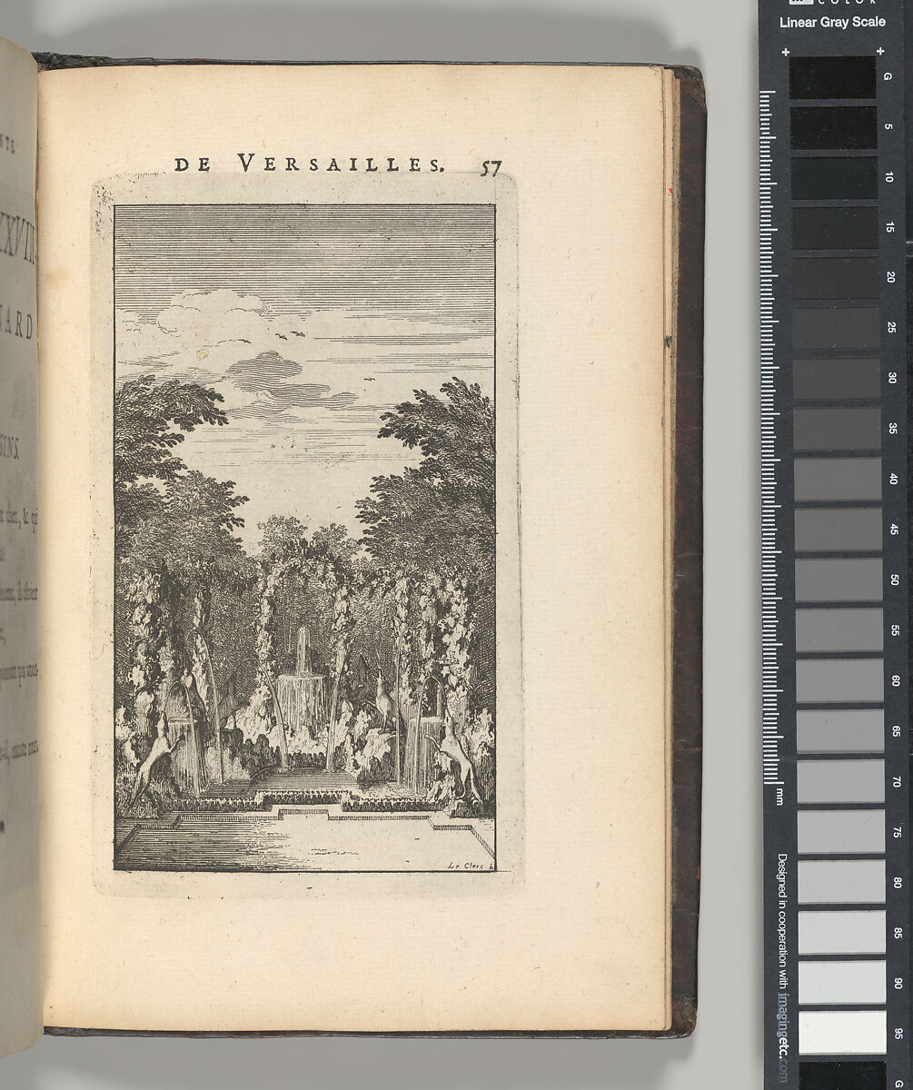 Labyrinte de Versailles, Written by Isaac de Benserade, Etching
