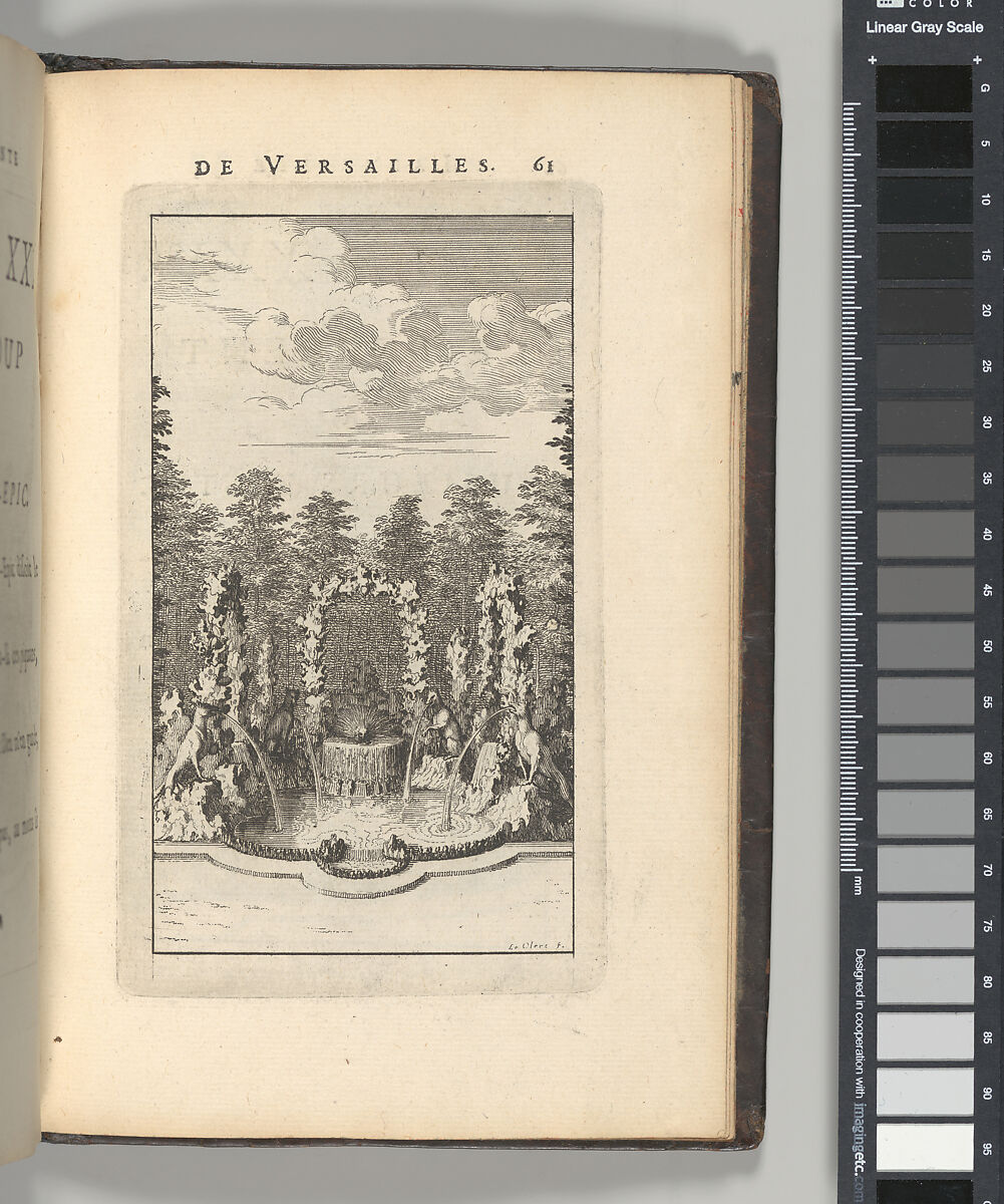 Labyrinte de Versailles, Written by Isaac de Benserade, Etching