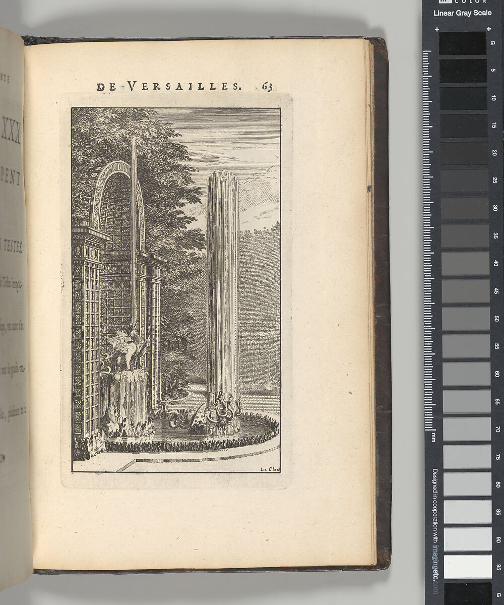 Labyrinte de Versailles, Written by Isaac de Benserade, Etching