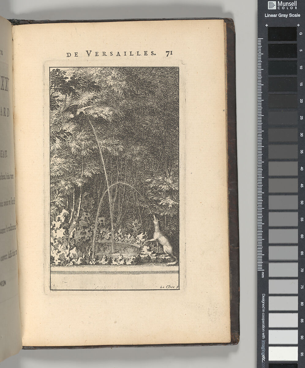 Labyrinte de Versailles, Written by Isaac de Benserade, Etching