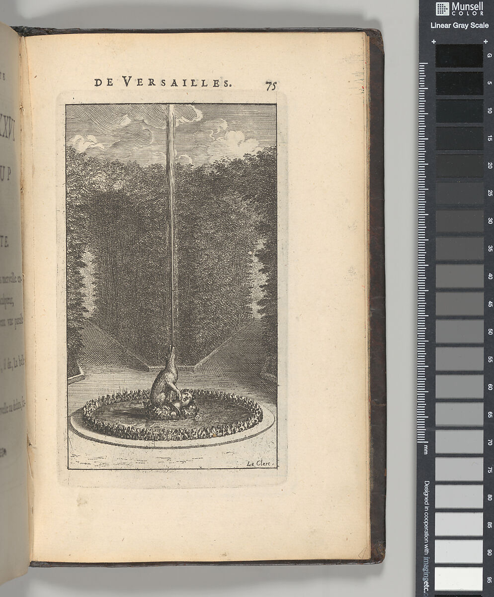 Labyrinte de Versailles, Written by Isaac de Benserade, Etching