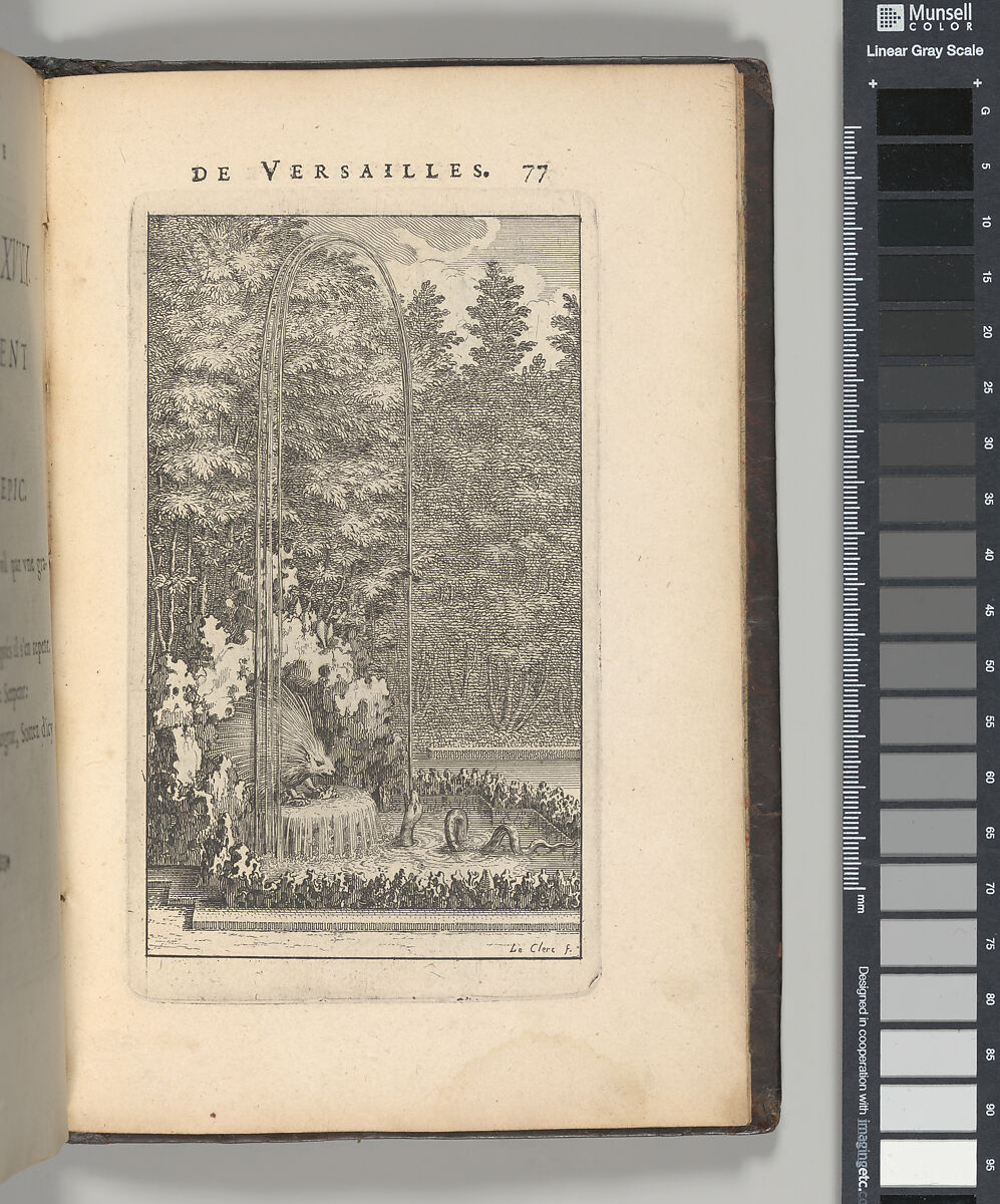 Labyrinte de Versailles, Written by Isaac de Benserade, Etching