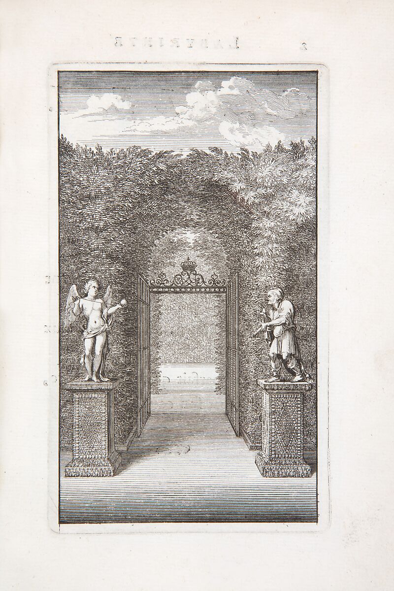 Labyrinte de Versailles, Written by Isaac de Benserade, Etching 