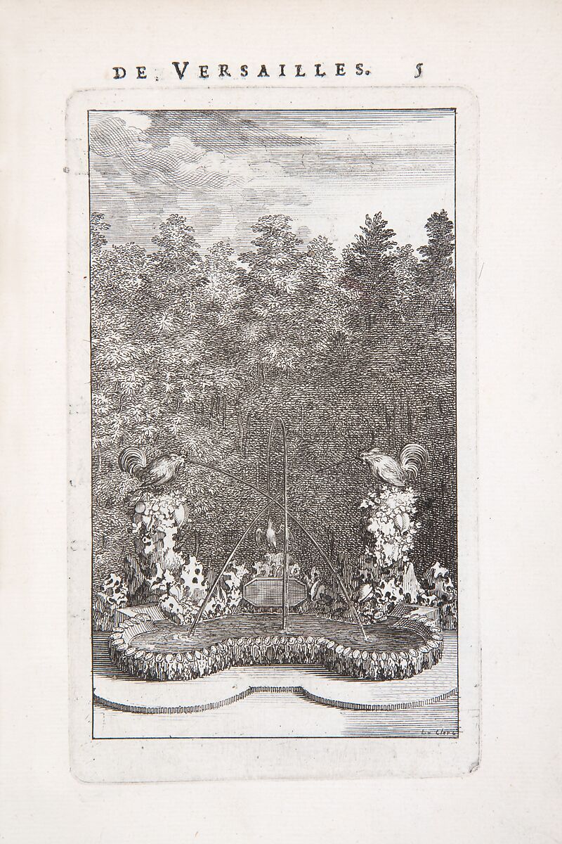 Labyrinte de Versailles, Written by Isaac de Benserade, Etching