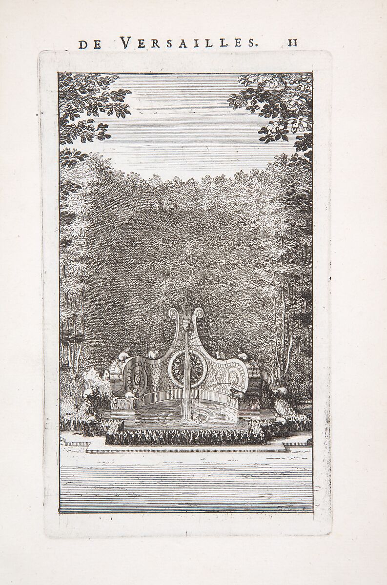 Labyrinte de Versailles, Written by Isaac de Benserade, Etching