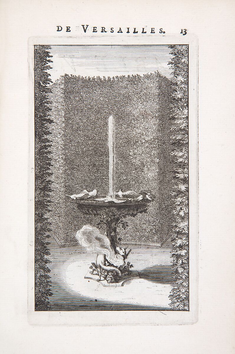 Labyrinte de Versailles, Written by Isaac de Benserade, Etching