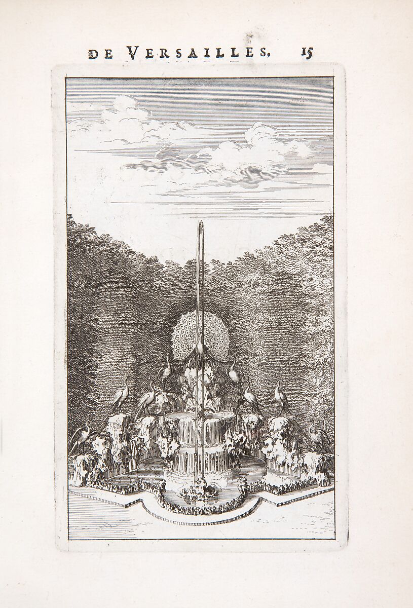 Labyrinte de Versailles, Written by Isaac de Benserade, Etching